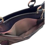 Coach Park Elevated Leather Snakeskin blue Carryall Shoulder Bag Photo 9