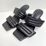 Abound  Shoes‎ Womens Size 5 Qarly Heeled Black Square Toe Slip On Sandals Photo 0