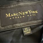 Marc New York Andrew  Women’s Black Leather Jacket Zip w/ Belt Tie Size XL Photo 5
