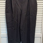 Laura Scott  Brown/Black Striped Dress Pants High Rise Zip Pockets Size 18‎ Photo 0