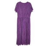 Purple Lace Formal Maxi Dress Size 2X Purple Formal Wedding Guest Dress Photo 2
