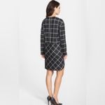 French Connection 'Fast Ciao' Windowpane Check Long Sleeve Shift Dress Size 12 Photo 5