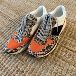 White Raven Willow Leopard Sneaker with Black and Orange Size 10 Photo 12