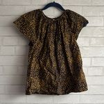 Ulla Johnson  Black & Yellow Print Macie Top with Flutter Sleeves Photo 2