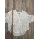 Pilcro and the Letterpress Pilcro Drawstring Poplin Blouse Size M Photo 6