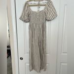 Luxology  Black and Cream Striped Jumpsuit Photo 4