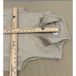 Frost Large Beige Full Zip Thick High Neck Fleece Vest Sleeveless Pocket Zip Photo 7