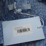 Hill House NWT  Nesli Nap Dress in Light Blue Glitter Check Smocked Midi S Photo 2