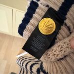 Rag and Bone  Wool Blend Nancy Striped Cardigan Size Medium Tan Photo 7