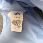 Alo Yoga Airbrush Heart Throb Bra White/Seashell Blue/White S Photo 4