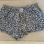 P.J. Salvage  Lets get cozy gray and white animal print pajama shorts.  S Photo 0