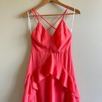 Lulu's Vibrant Love Coral Sleeveless Ruffled Maxi Dress Womens Size XS Pink Photo 5