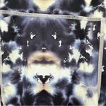 NEW Mono B Navy White & Tan Bold Tie Dye Bike Shorts Whipstitched Seams Size S Photo 1