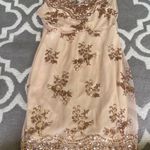 Gold Sequin Dress Size M Photo 0