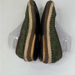 SIMPLE Women's Eco Friendly Organic Cotton Eyelet Flats Olive/Neutral Photo 3