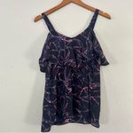 Allison Joy π¦ Blue Tank Top Blouse XS Flutter Sleeve Photo 1