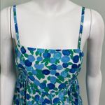 J.Crew  Babydoll Blue Floral Tie Back Tank Top size 4 NEW Photo 2