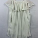Kate Spade Cream Blouse with Draped Collar Size XL Photo 4