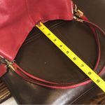 Coach Madison Phoebe Tumbled Red Leather Copper Lining Vintage Shoulder Bag Photo 12