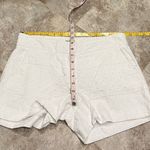 Daniel Cremieux Women’s Percy Eyelet Cotton Mid Rise White Shorts Sz 8 Pockets Photo 4