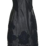 Diane Von Furstenberg  Black Midi Leather dress Photo 0