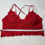 Anemone  Elise Scarlet Lace RED Bralette Size XL‎ NEW Photo 8