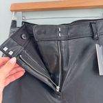 Aritzia  Babaton Command Cropped Pant Vegan Leather NWT Black Photo 8