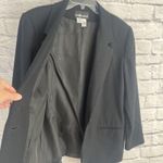 Sag Harbor Women’s 100% Wool Lined Dark Academia Career Classic Blazer Size 12 Black Photo 4