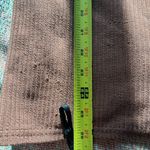 PaperMoon Orange Beige Ribbed Bodycon Mini/Midi Dress SZ S Y2K Sleeveless Casual Photo 7