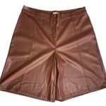 Avec Les Filles ANTHROPOLOGIE Women’s Davina Faux Leather Shorts Photo 0