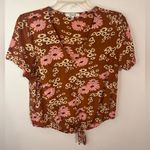 Madewell  Novel Tie-Front Top in Hillside Daisies Size Small Photo 2