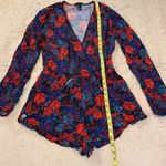 Forever 21 size M floral print long sleeve romper Photo 2