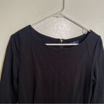 Gap  Ponte Sheath Dress Black 3/4 Sleeve Boatneck 6 Photo 4