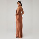 Shona joy  La Lune Asymetrical Gathered Maxi Dress in Almond size 2‎ Photo 2