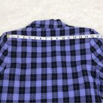 Vince Camuto Purple Black Plaid Cropped Blazer Jacket Size Medium New Photo 9