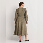 Boden Metallic Gold Shimmer Jersey Midi Dress Size 12 Photo 2