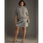 NWT Anthropologie Mare Mare Dress Wm XL Knit Sweater Skirt Twofer Sequins Silver Gray Photo 2