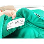 Mac Duggal 12404 Emerald Green Puff Sleeve Satin Faux Wrap Gown Size 12 NWT Photo 5