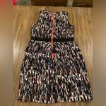 Milly of New York Olivia Silk Linen Peplum mini retro Dress Sleeveless Sheath 12 Black Photo 14