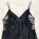 Victoria's Secret  Vtg Black Sheer Slip Dress Beaded Sequin‎ Dark Fairy Whimsigoth Photo 2