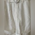 Red Dress Boutique NWT ivory linen shorts- L Photo 3