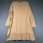 American Eagle Sweater Womens Medium Tan Oversized Pullover Ribbed Knit Tunic Photo 9