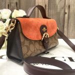 Coach Kleo Top Handle In Signature Canvas C8516 Photo 2
