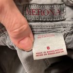 Merona  size 8 grey denim jeans short shorts EUC Photo 2
