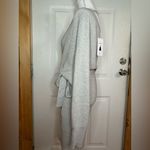 ZESICA WRAP BELTED KNITTED BACKLESS BODYCON DRESS NWT size M Gray Size L Photo 3