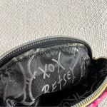 Betsey Johnson Black Floral & Polka Dot Satin Mini Crossbody Bag Photo 7