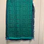 Pashmina Style Scarf/Wrap Blue and Green EUC Photo 5