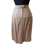 Vintage 80s Brown Blazer Gold Button Midi Skirt Suit Van Julian 6 Single Breast Tan Photo 12