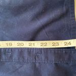 IZOD Button Down Long Sleeve Cotton Blend Navy Shirt XS Photo 3