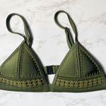 Triangl Army Green Crochet Triangle Swim Bikini Top Small Photo 1